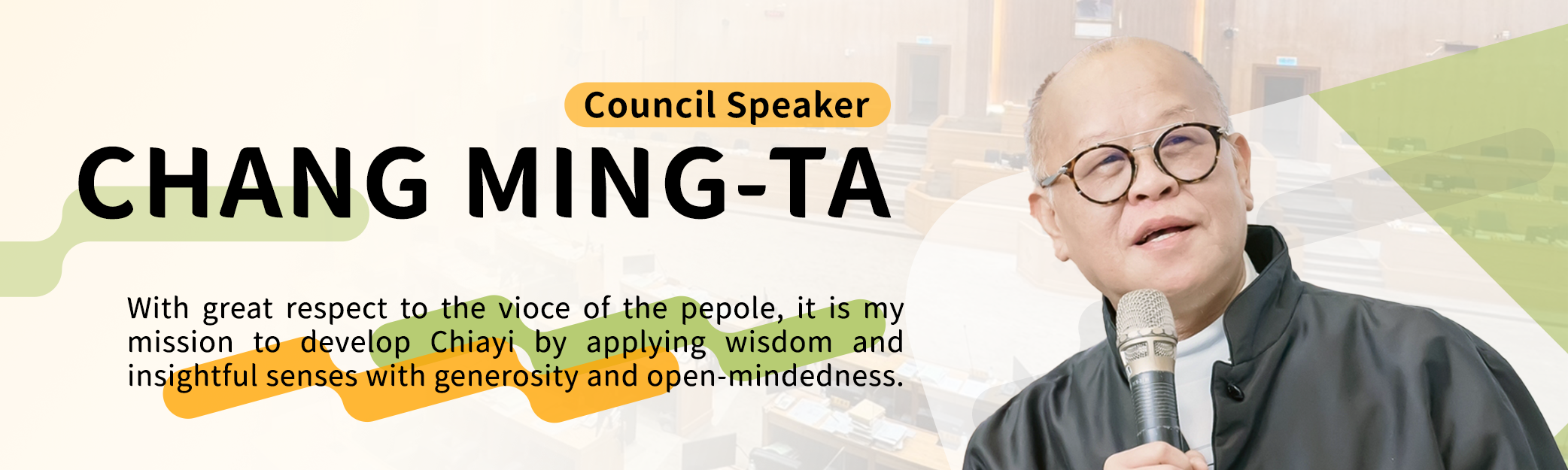 Council Speaker CHANG MING-TA